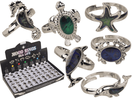 Mood ring, Sea life, one size,