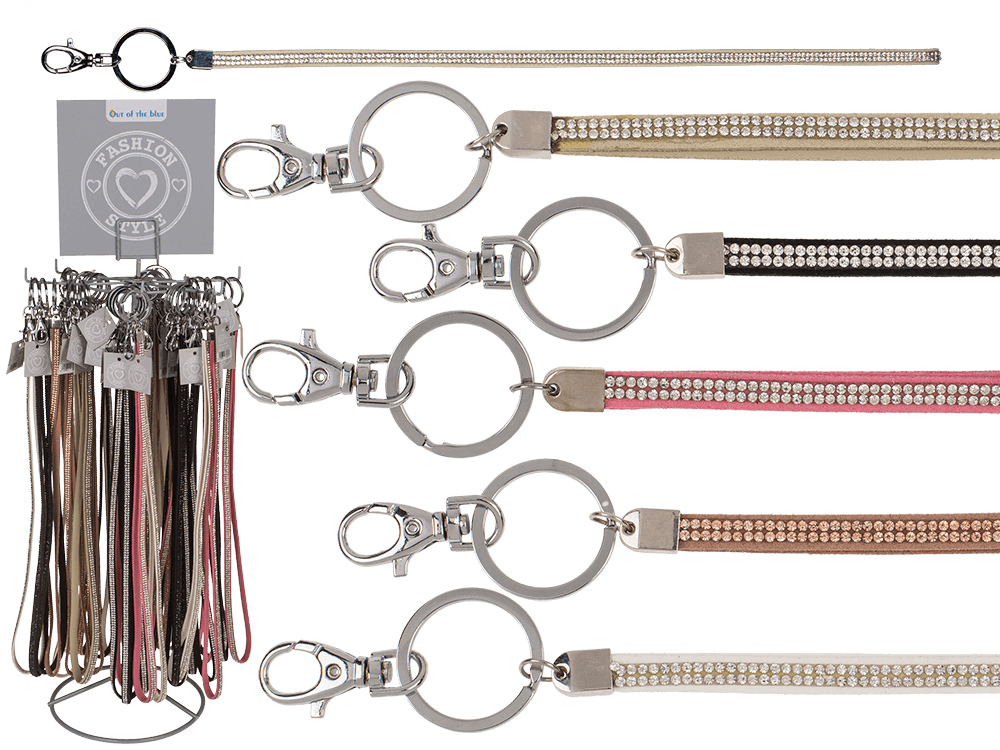 Lanyard with edging & carabiner hook,