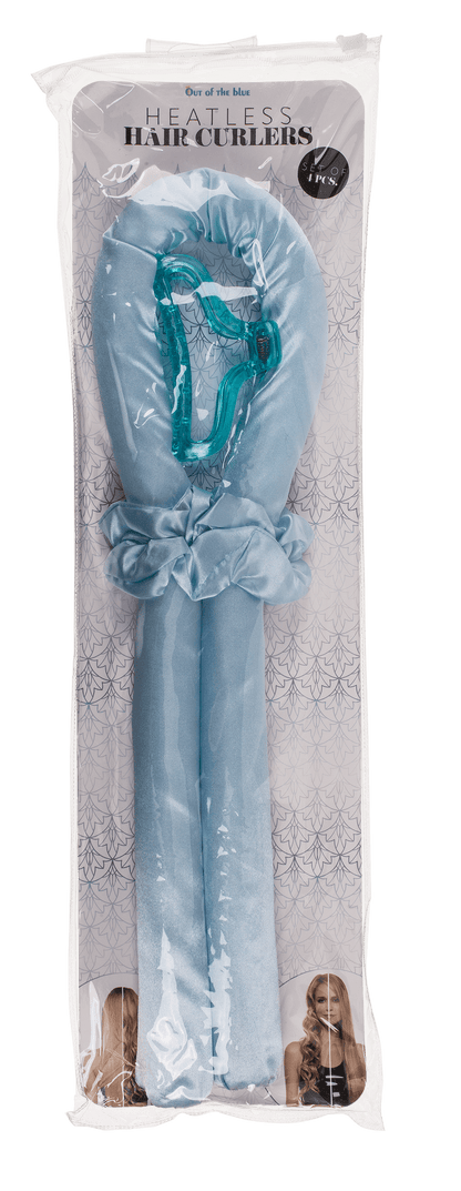 Heatless Hair Curlers. Blue,