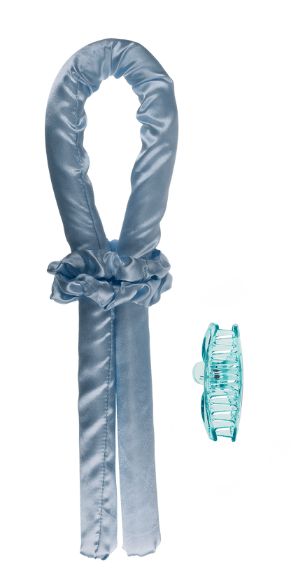 Heatless Hair Curlers. Blue,