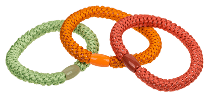 Textile hairband/bracelet, Colourful Mix