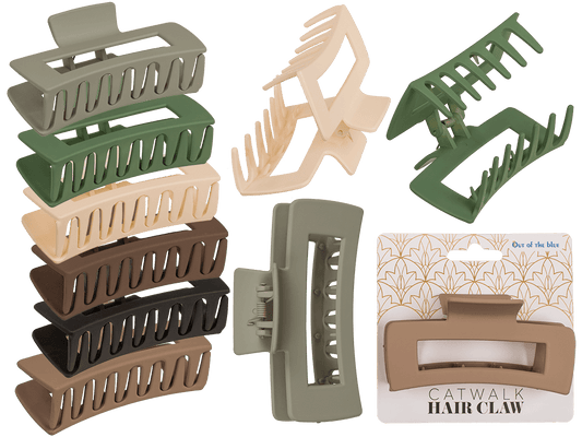 Catwalk hair claw, angular,