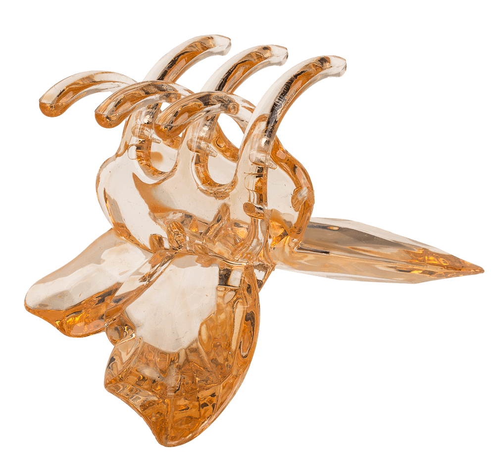 Acrylic hair claw, Butterfly,