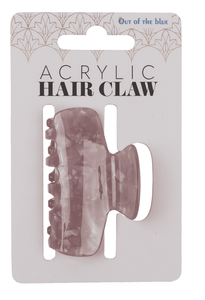 Acrylic hair claw, round, 6 cm,