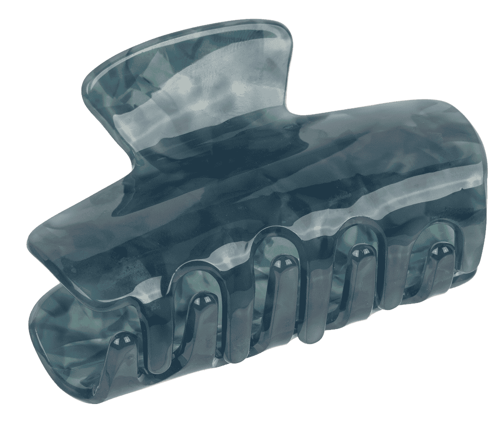 Acrylic hair claw, round, 6 cm,