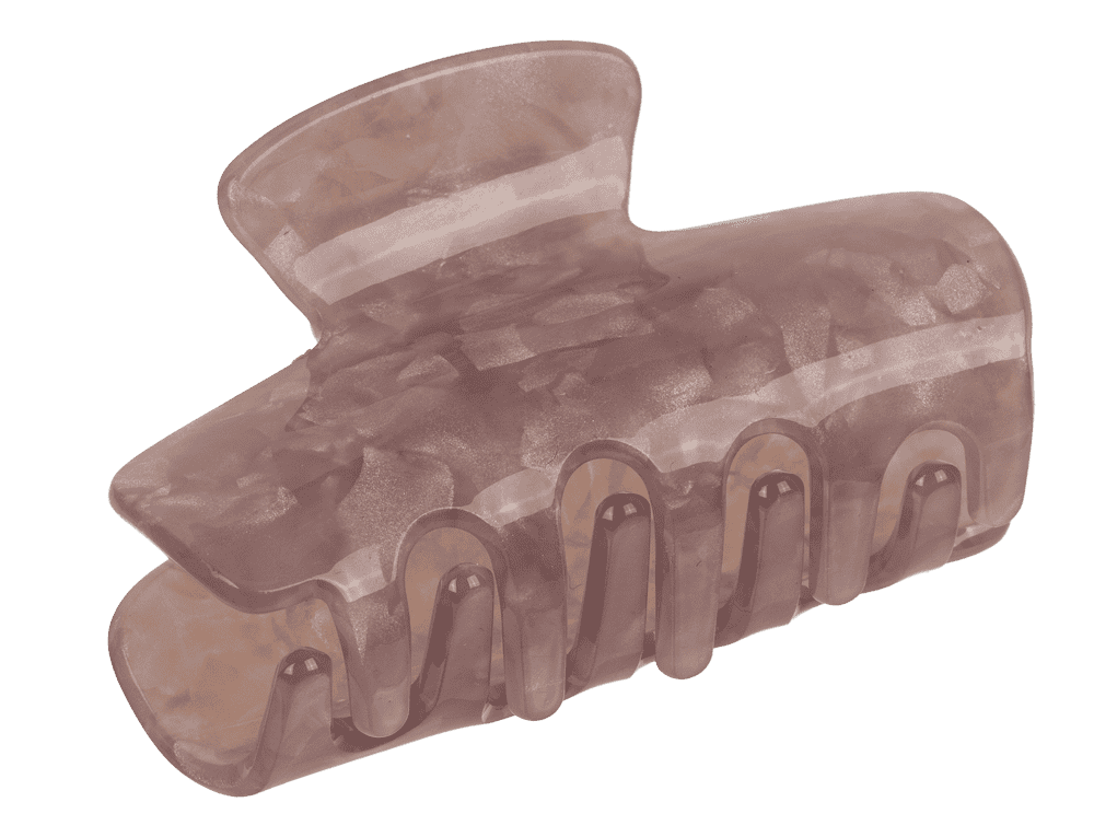 Acrylic hair claw, round, 6 cm,