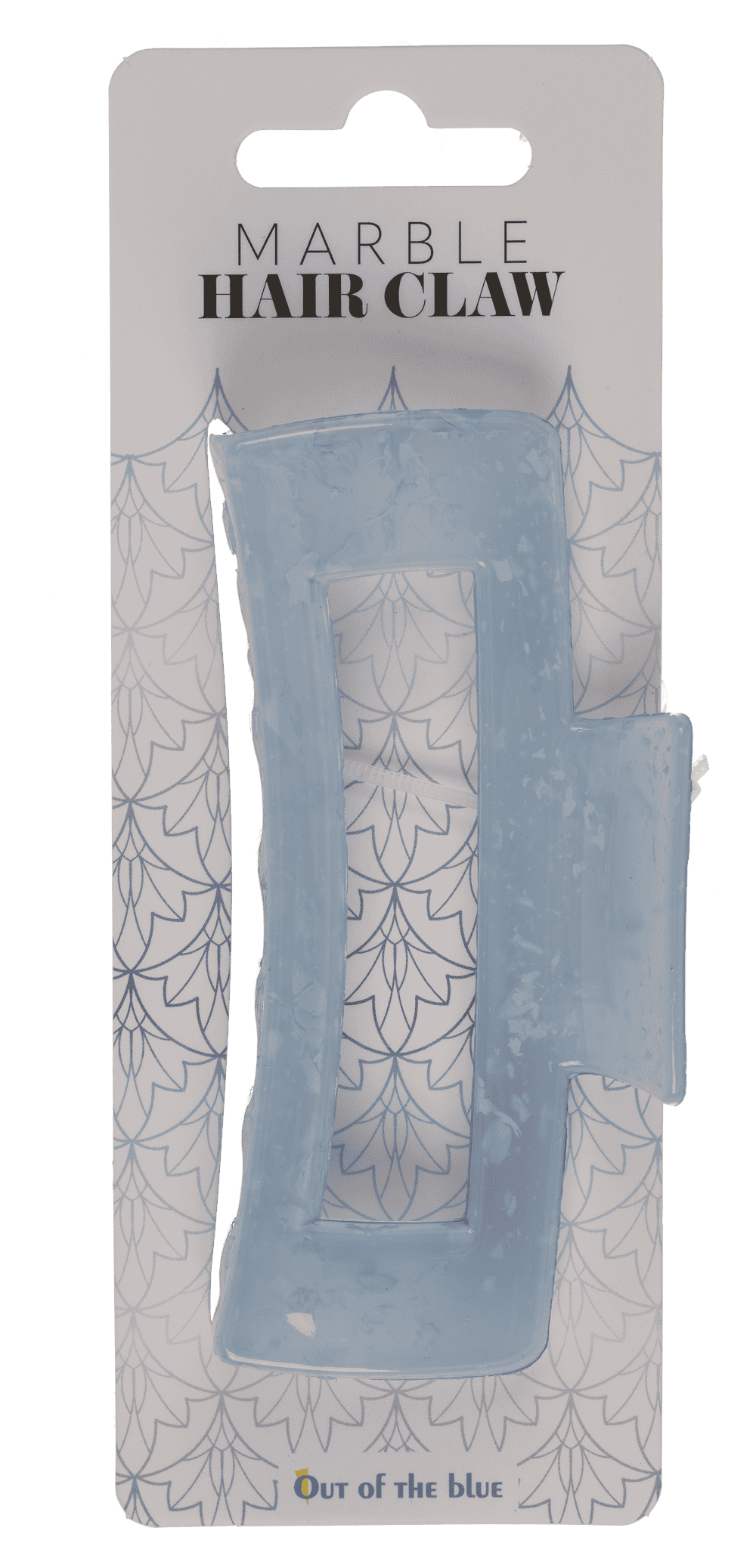 Hair claw, angular, Marble,