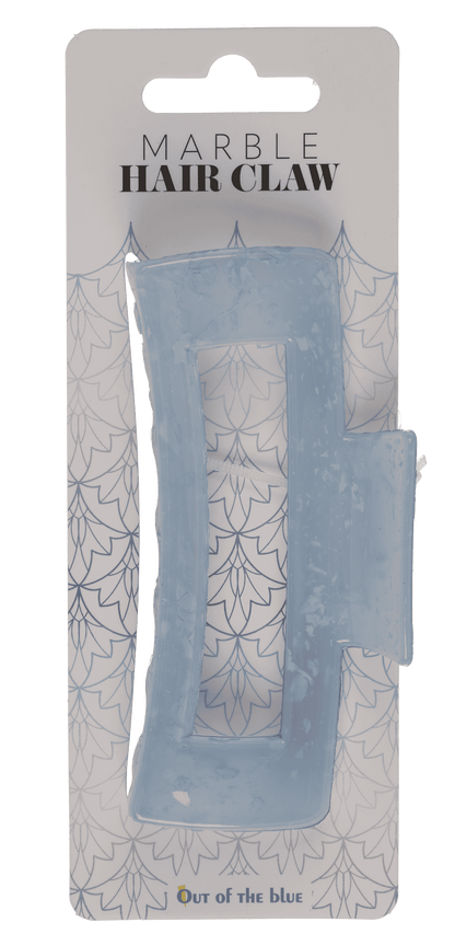 Hair claw, angular, Marble,