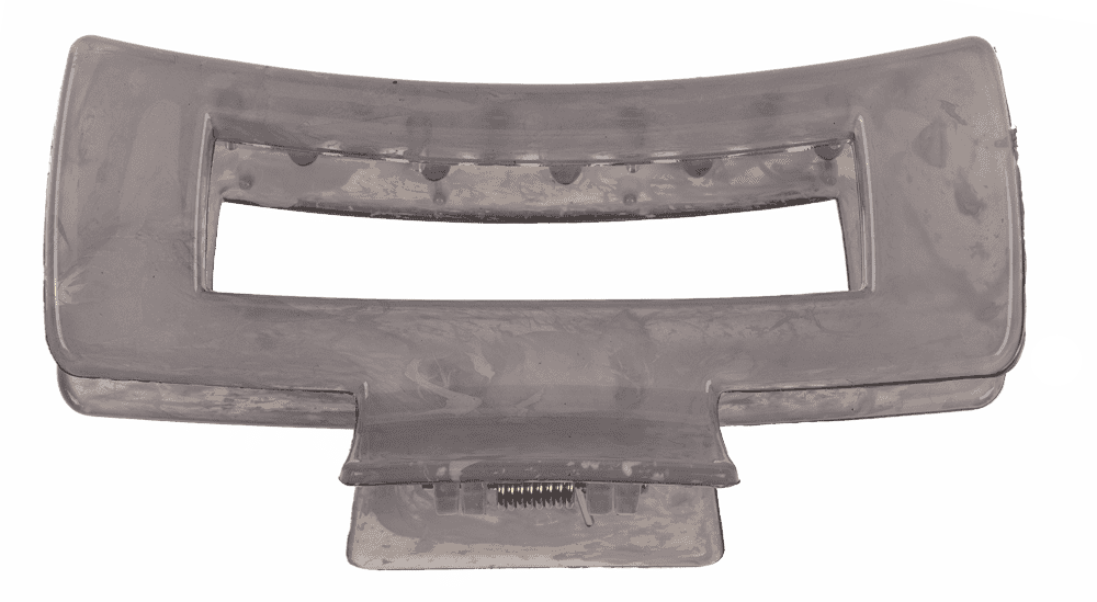 Hair claw, angular, Marble,