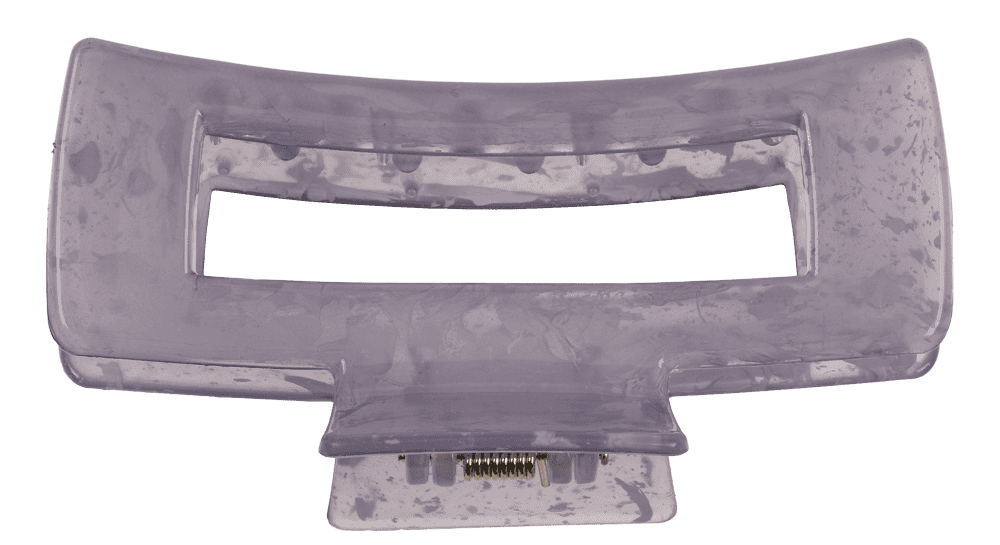 Hair claw, angular, Marble,