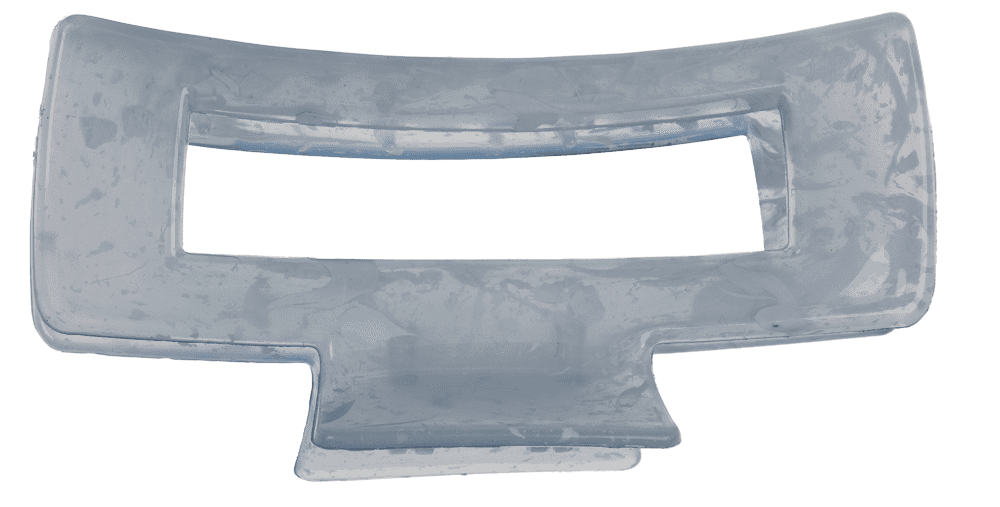 Hair claw, angular, Marble,