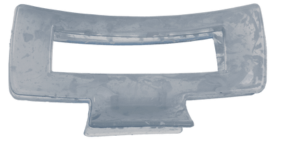 Hair claw, angular, Marble,