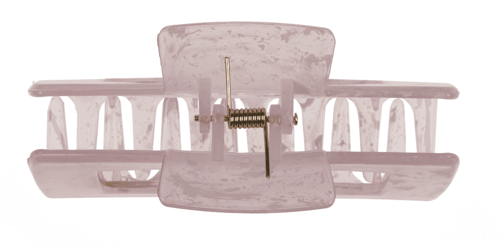 Hair claw, angular, Marble,