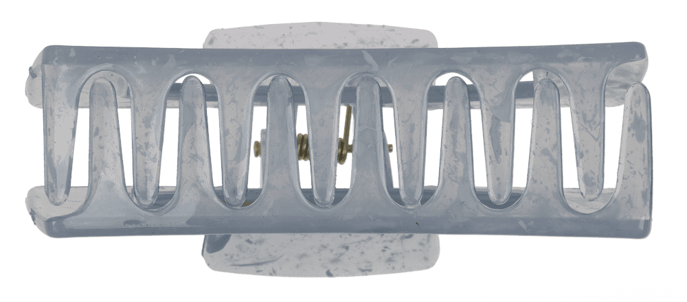 Hair claw, angular, Marble,