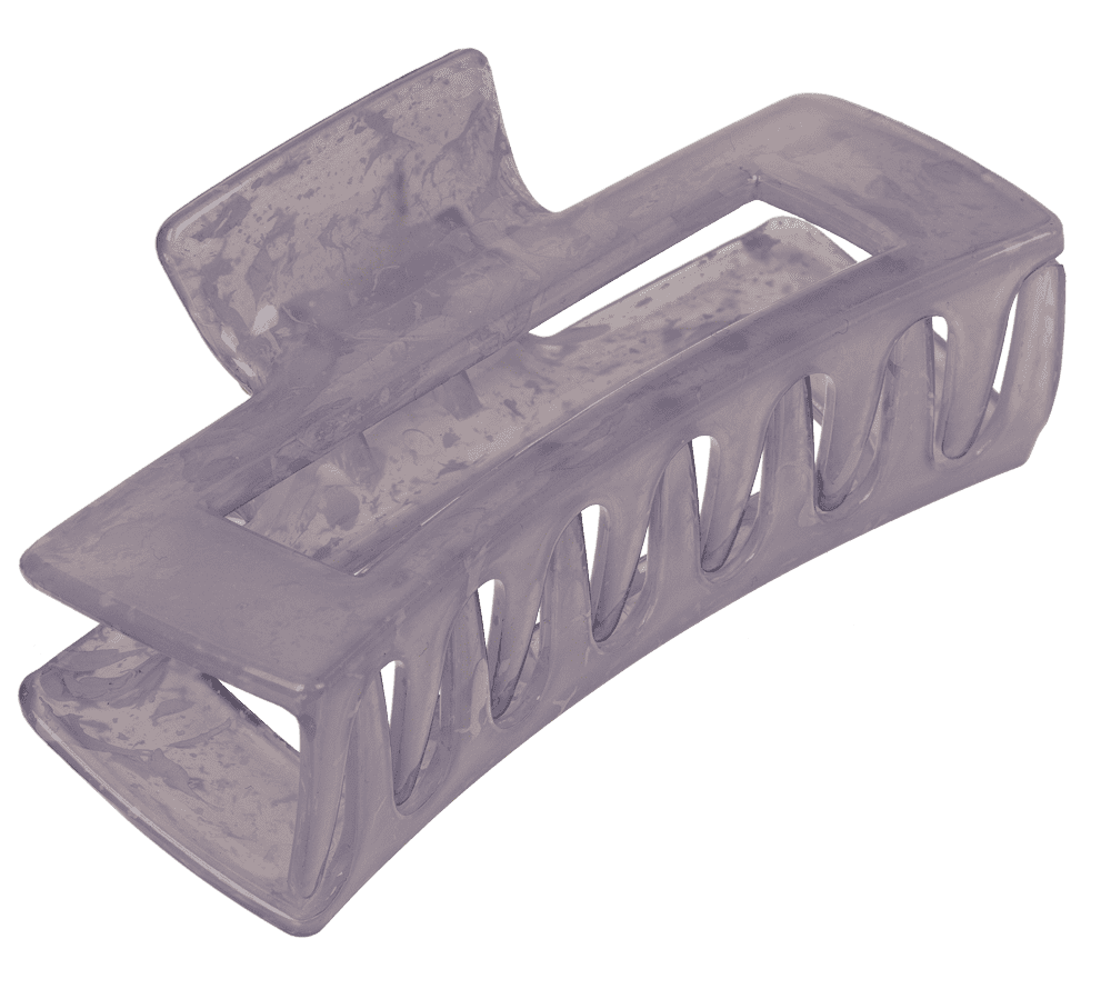 Hair claw, angular, Marble,