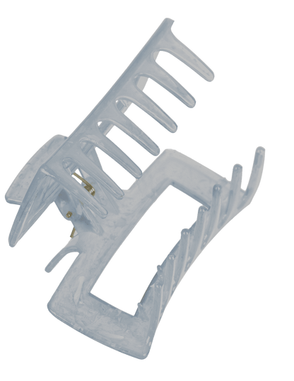 Hair claw, angular, Marble,