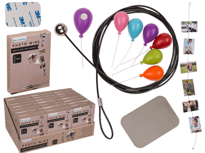 Photo steel wire with 6 magnets , Balloon,