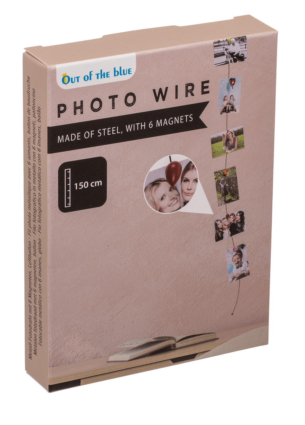 Photo steel wire with 6 magnets , Balloon,