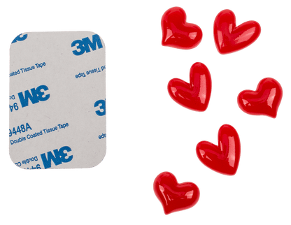 Photo steel wire with 6 magnets, Heart,