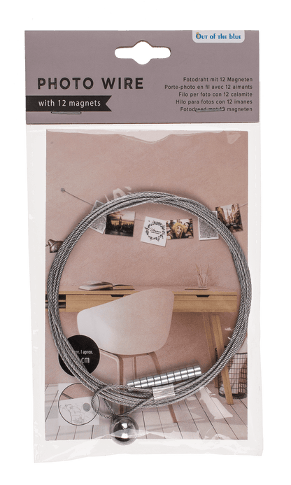 Photo steel wire with 12 magnets ,