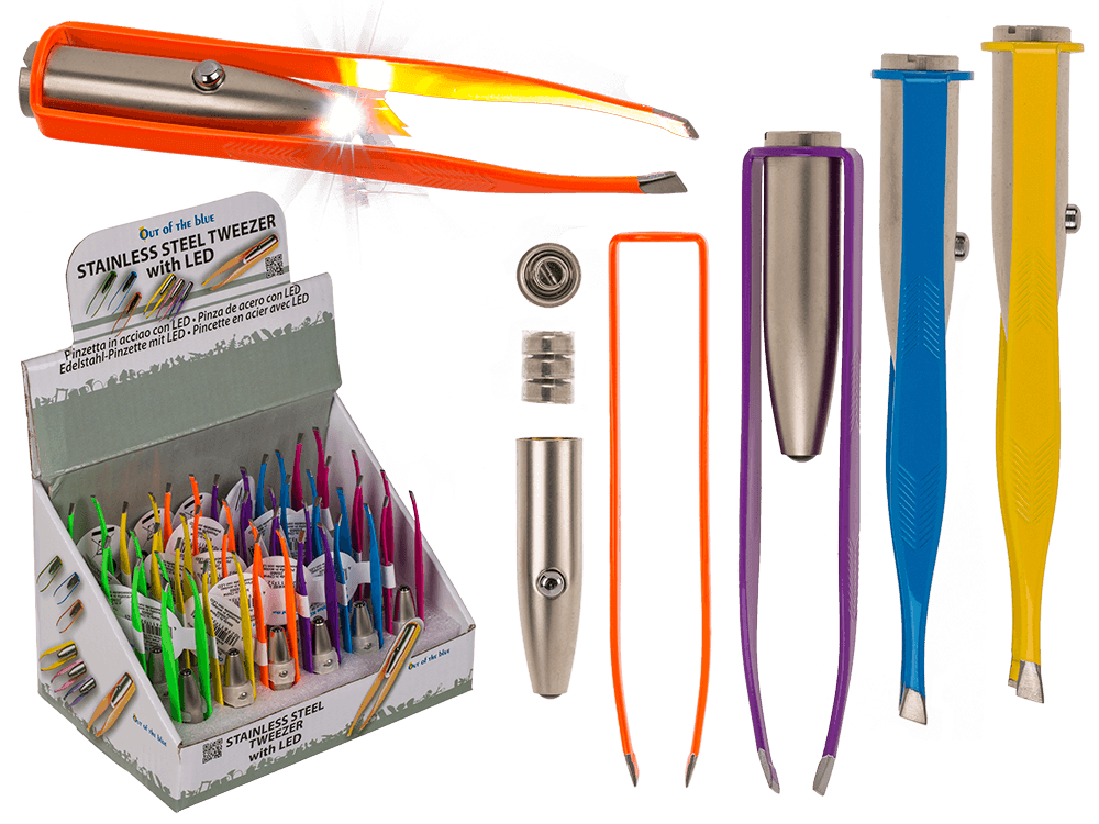 Stainless steel tweezer, Colours,