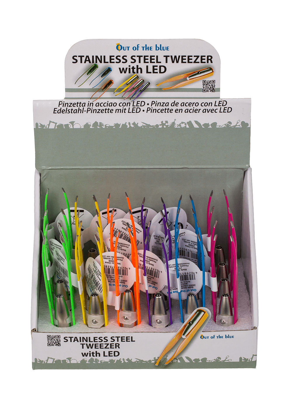 Stainless steel tweezer, Colours,