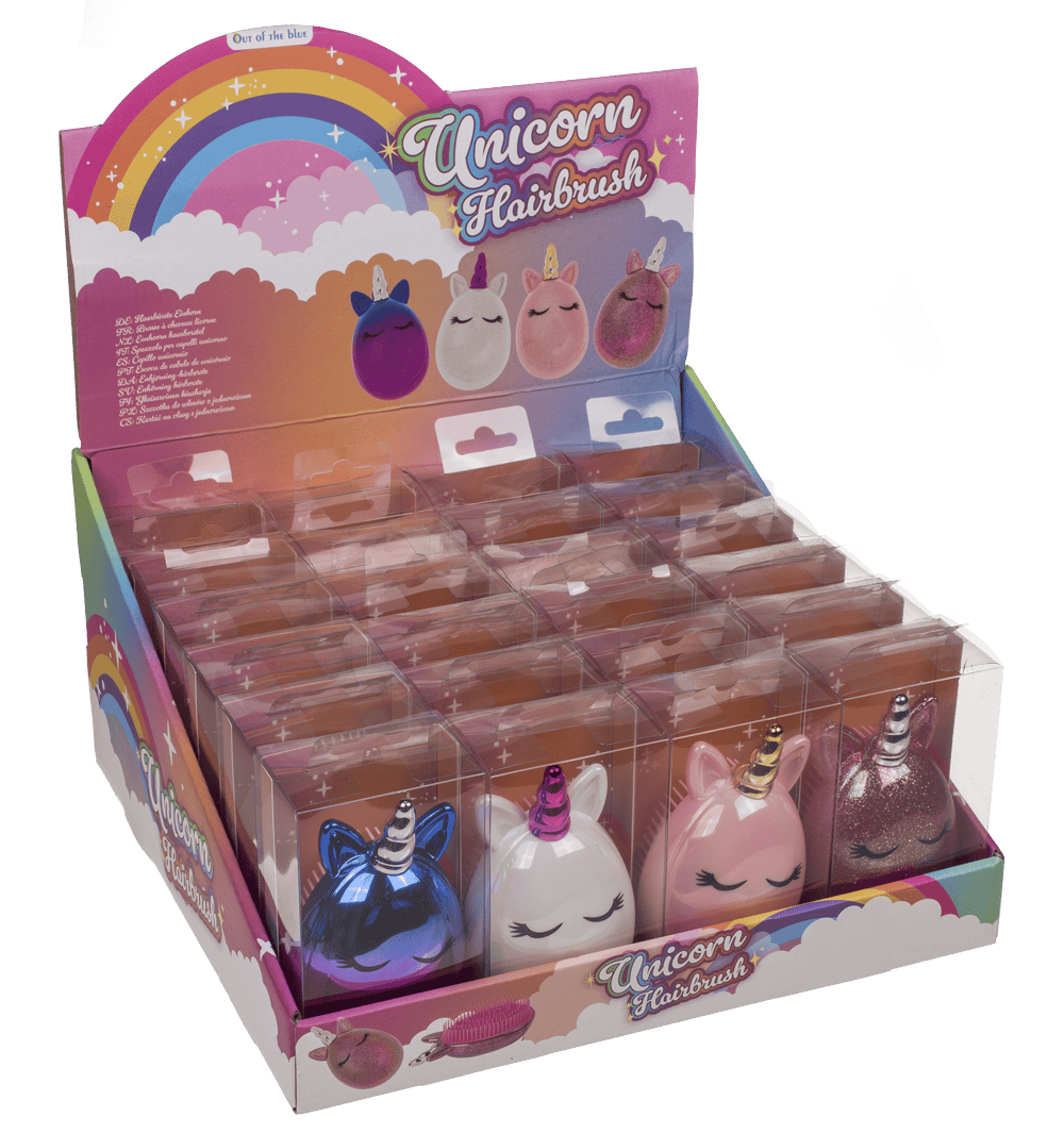 Hair brush, Unicorn,