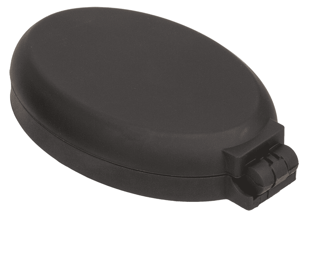 Folding pocket mirror with hair brush,