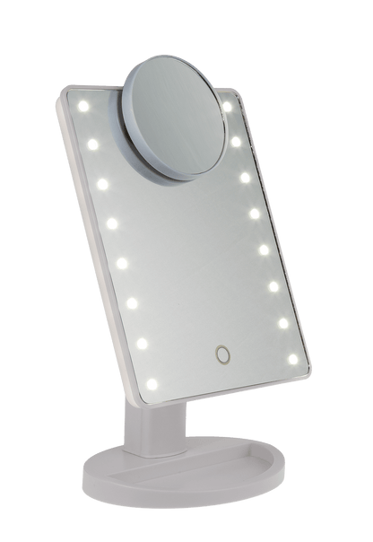 Cosmetic mirror with 16 LED & magnifier mirror,