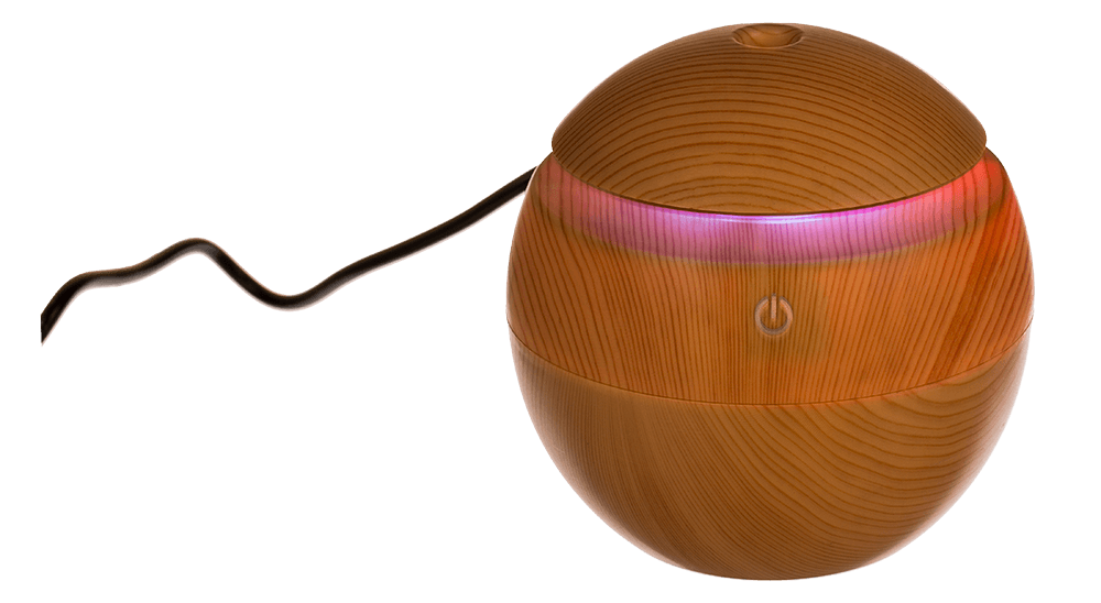 Mini humidifier/oil diffuser, Wooden Optic,
