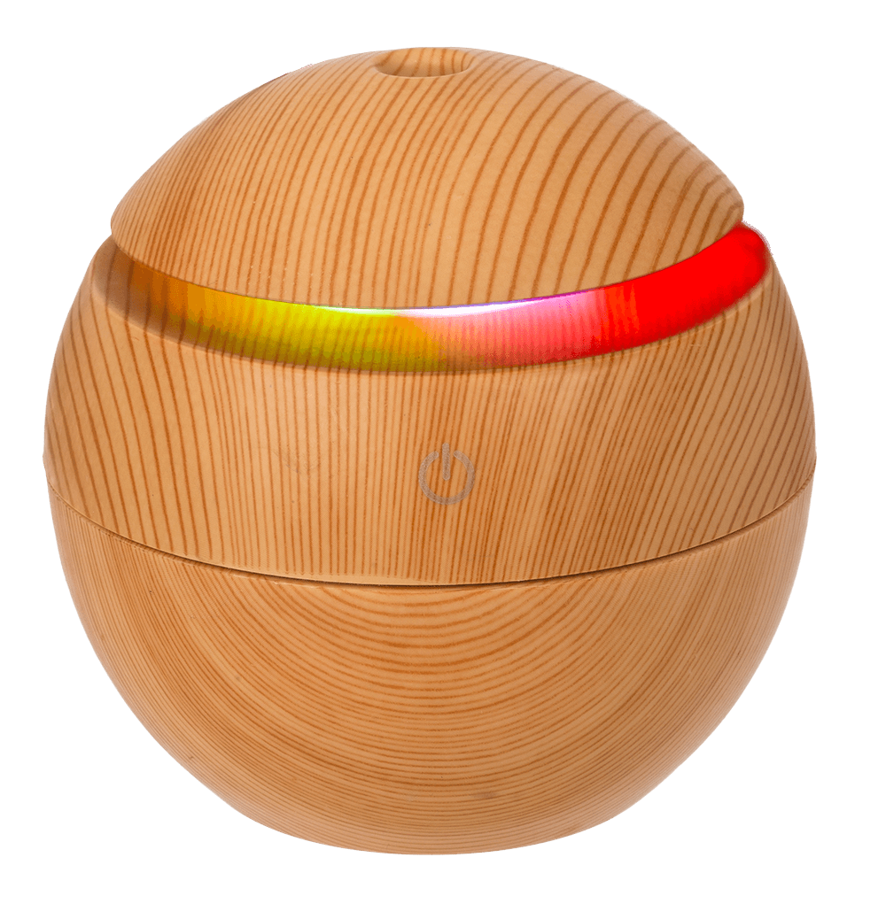 Mini humidifier/oil diffuser, Wooden Optic,