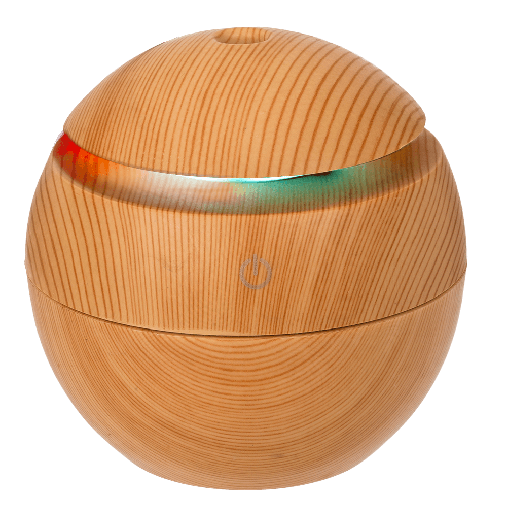 Mini humidifier/oil diffuser, Wooden Optic,
