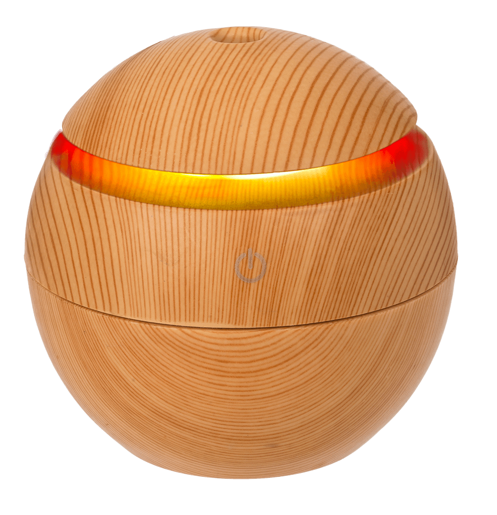 Mini humidifier/oil diffuser, Wooden Optic,