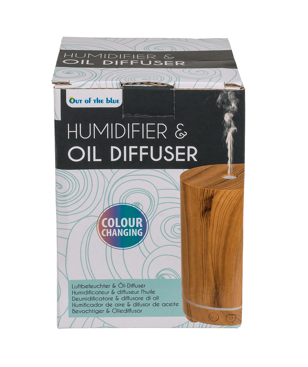 Mini humidifier/oil diffuser, Wooden Tower Optic