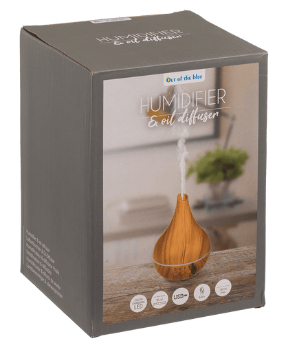 Humidifier/oil diffuser, Wooden Optic II,