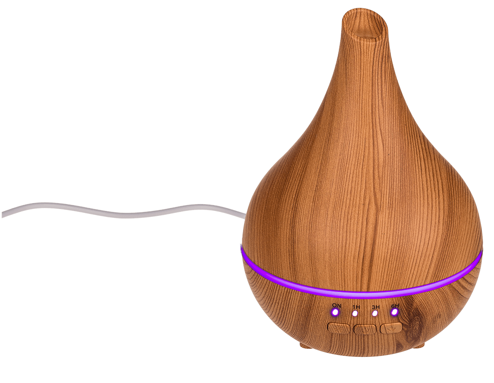 Humidifier/oil diffuser, Wooden Optic II,