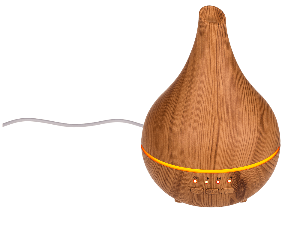 Humidifier/oil diffuser, Wooden Optic II,