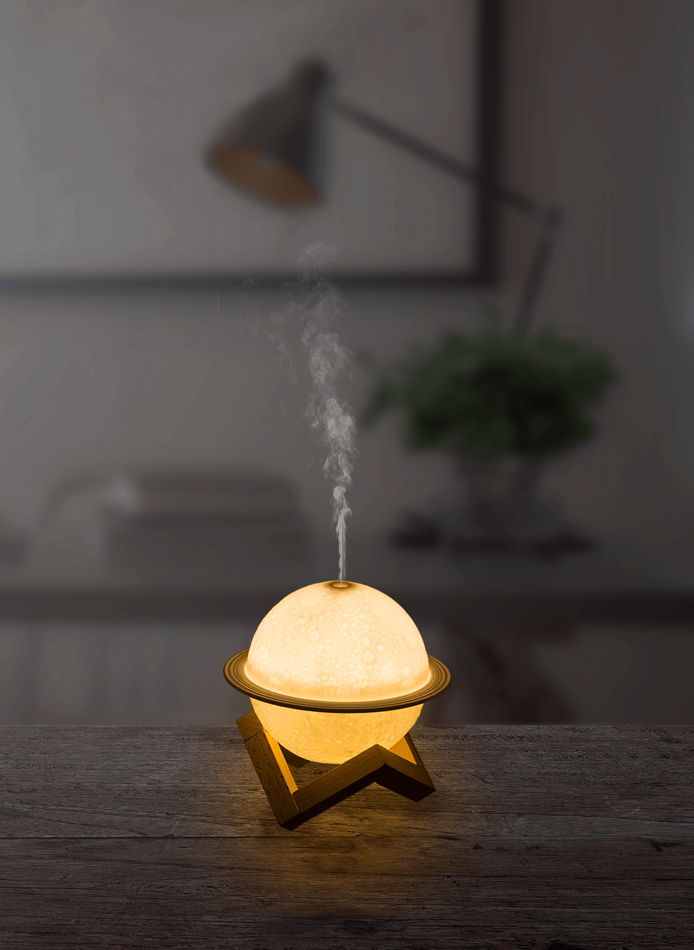Humidifier/oil diffuser, planet,