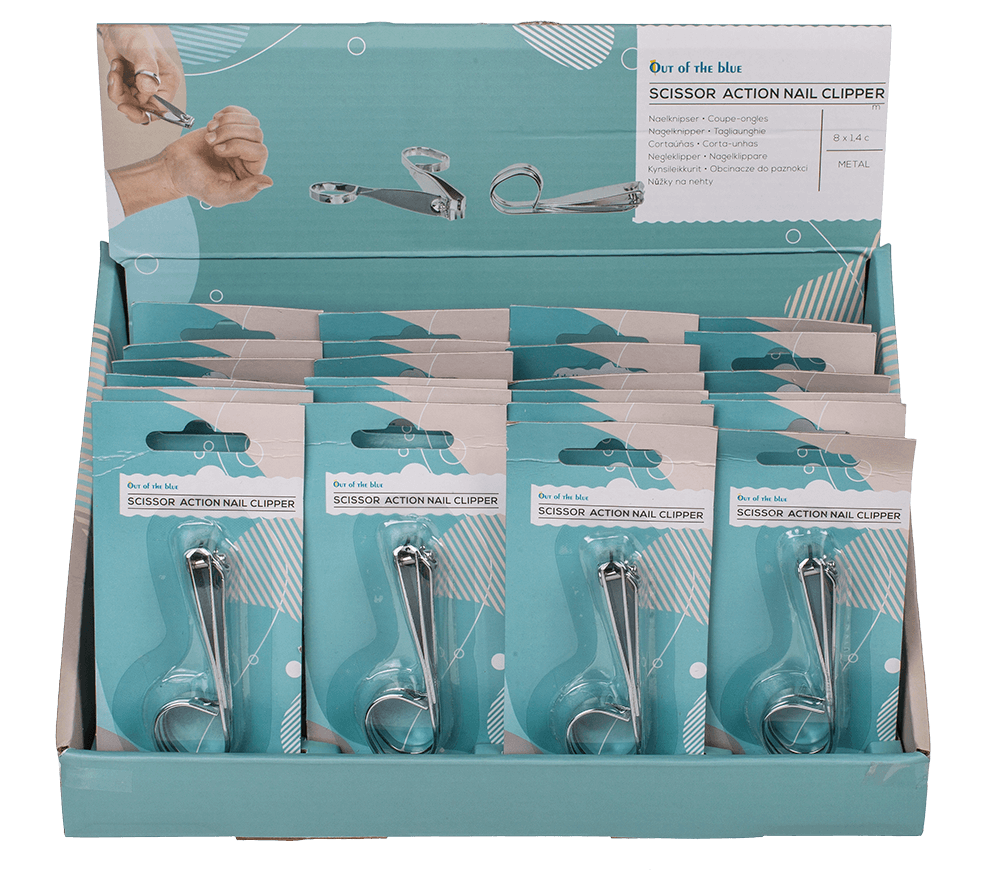 Scissor Action Nail Clippers, approx. 8 x 1,4 cm,