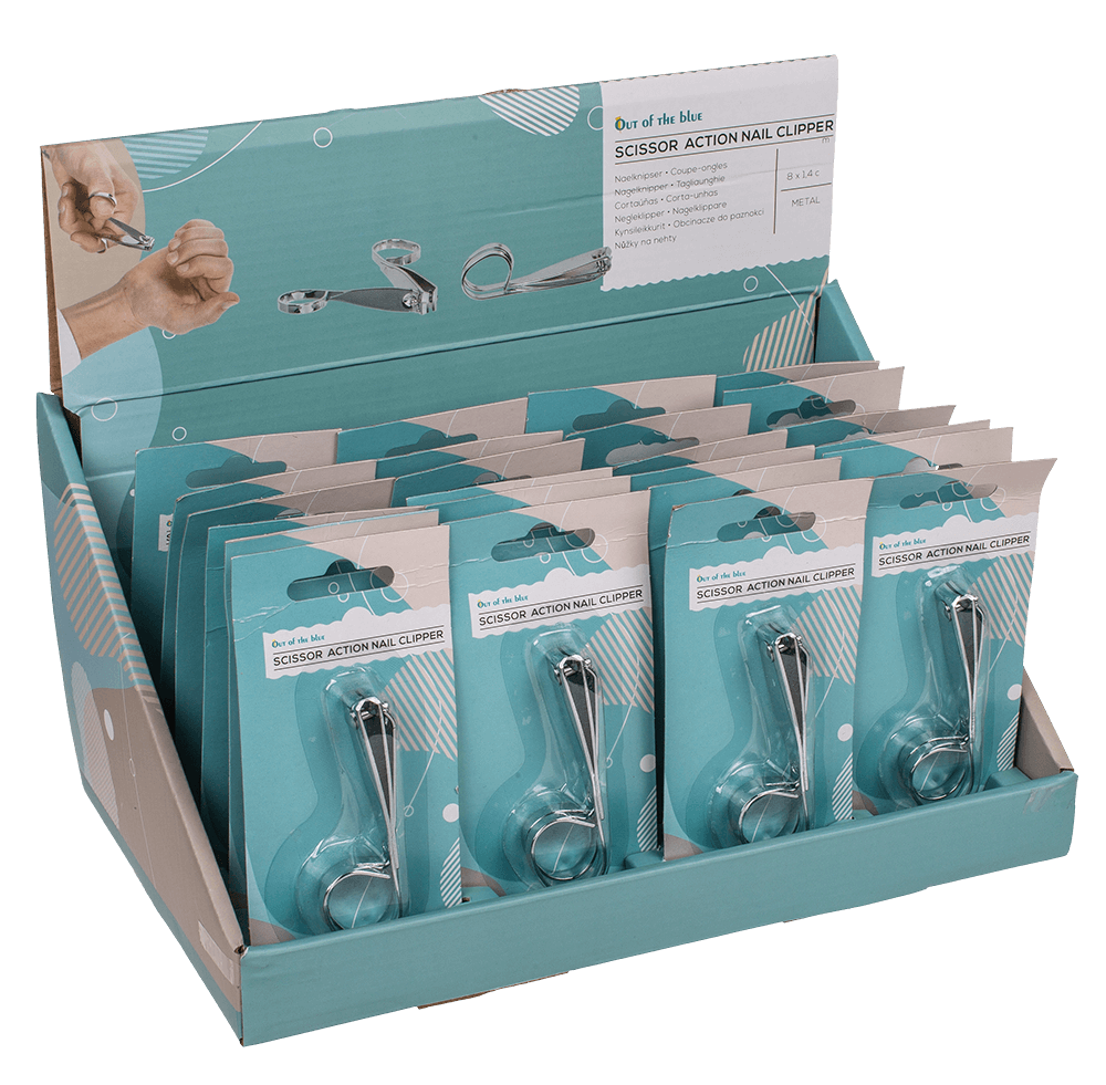 Scissor Action Nail Clippers, approx. 8 x 1,4 cm,