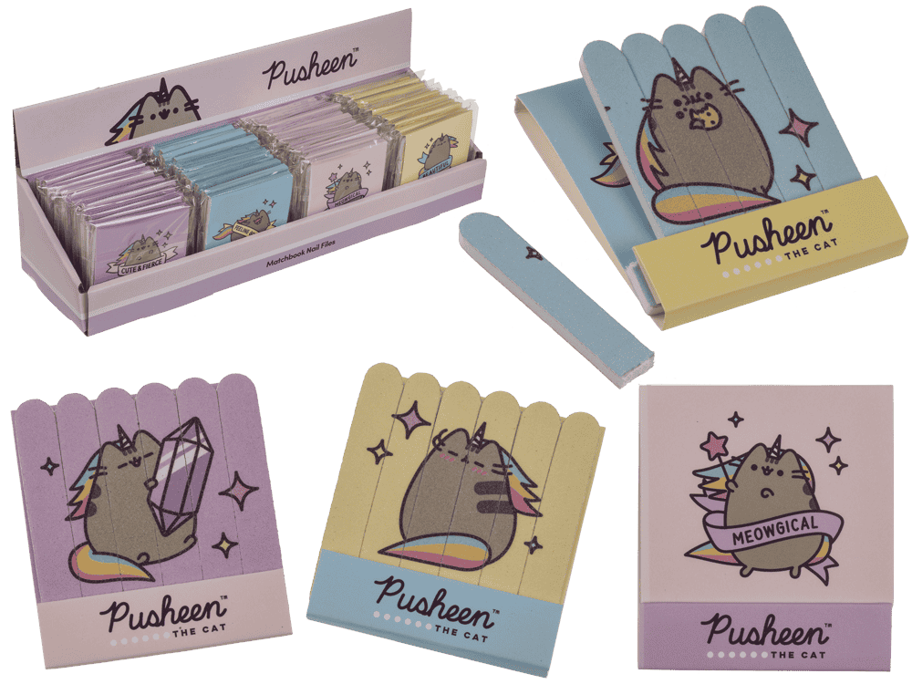 Matchbox nail files, Pusheen,