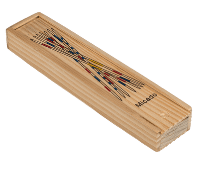Wooden-micado game, ca. 19 cm, in wooden box,