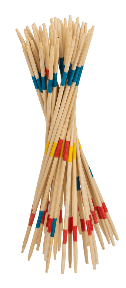 Wooden-micado game, ca. 19 cm, in wooden box,