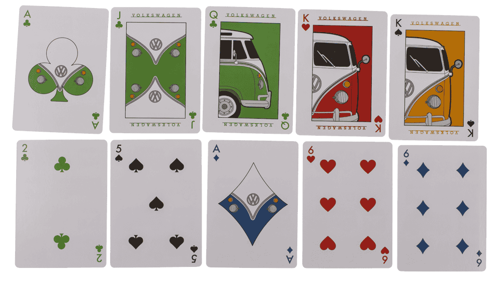 Playing cards, VW,