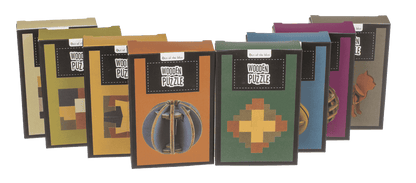 Wooden Puzzle, 8 ass.,