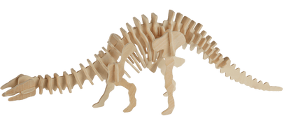 Natural Wooden 3D Puzzle, Dinosaur Skeleton I,