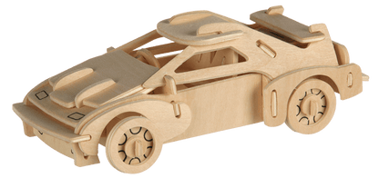 Natural Wooden 3D Puzzle, Cars,