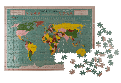 Puzzle, World Map,