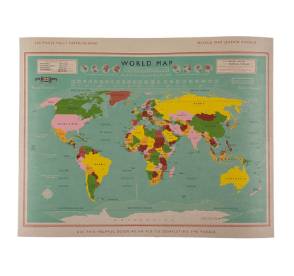 Puzzle, World Map,