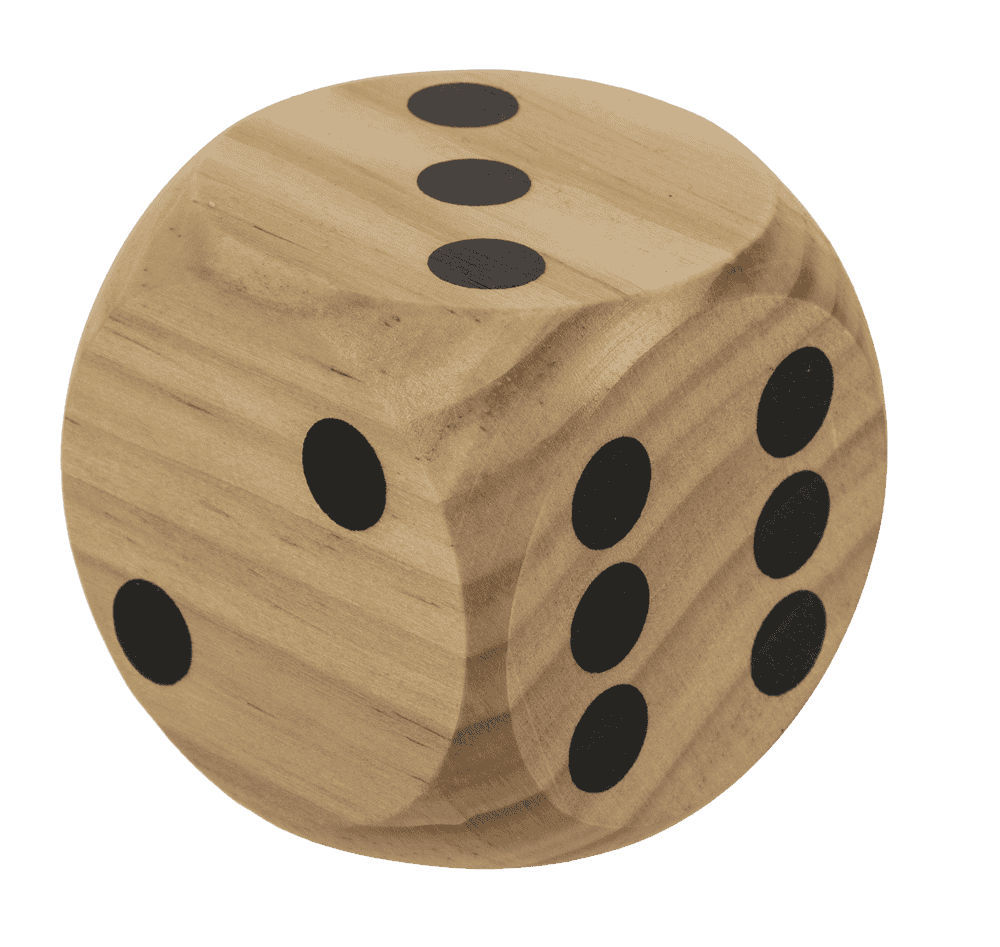 Wooden dice,